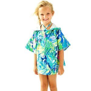 Lilly Pulitzer Ashlee Hooded Coverup Poncho Size L 8-10